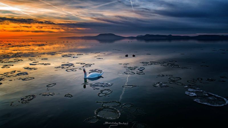 Varázslatos képek a téli Balatonról Varázslatos képek a téli Balatonról